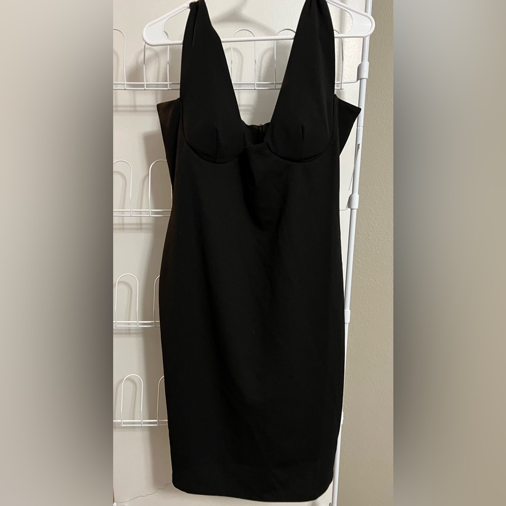 XL Black NY Narrative sleeveless knee length black dress